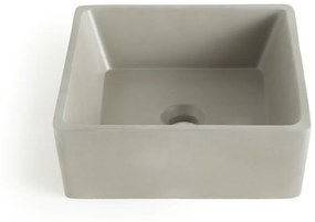 Vierkante betonnen wasbak, Cubel