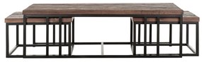 DTP Home Timber Set Van 3 Salontafels Teak - 120 X 60cm.