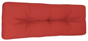 vidaXL Bankkussen pallet 120x40x10 cm rood