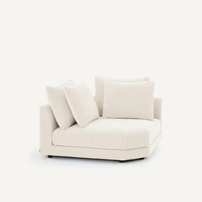 Modulair hoekbank in chenille fluweel, TIBERIO