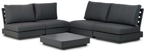 Hoek loungeset  Aluminium Grijs 4 personen Famous furniture Taranto