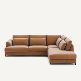 Omvormbare hoekbank rechts, fluweel, Marsile