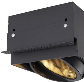 Inbouwspot zwart GU10 AR111 Trimless - Oneon Honey