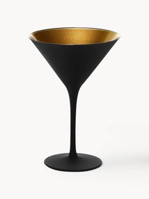 Kristallen cocktailglazen Elements, 6 stuks