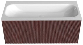 Mondiaz Kurve 100cm badmeubel ruby met 1 lade en wastafel big medium midden zonder kraangat