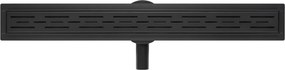 Saqu Twist Drain complete douchegoot inclusief rooster 70cm zwart
