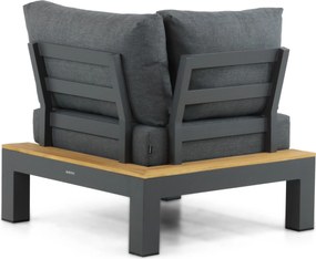 Loungeset 5 personen Aluminium/Teak Grijs Lifestyle Garden Furniture Vittoria