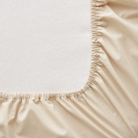 Hoeslaken in gewassen perkal, omslag 30 cm, Sabbal