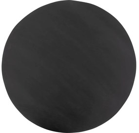 Goossens Salontafel Jelle XL rond, hout mango zwart, urban industrieel, 73 x 44 x 73 cm