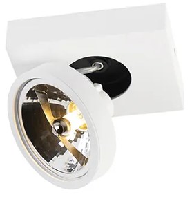 QAZQA Moderne Spot / Opbouwspot / Plafondspot wit draai- en kantelbaar - Ga 1 Modern G9 Binnenverlichting Lamp