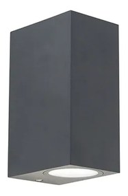 Buitenlamp Moderne wandlamp antraciet 2-lichts IP44 - Baleno Modern GU10 IP44 Buitenverlichting