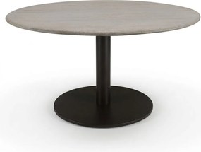 Union dining tafel 140x140x75 cm terre polystone travertine