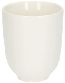 Beker, organisch, porselein, wit,Ø 8 cm
