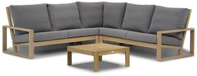 Hoek loungeset 5 personen Teak Old teak greywash  Lifestyle Garden Furniture Pure Island