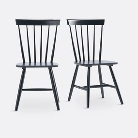 Set van 2 massief hevea lattenstoelen, Jyko