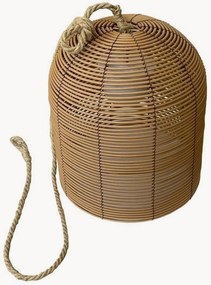 In- & outdoor LED-rotan hanglamp Boheme met accu