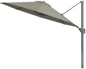 Platinum Voyager ronde zweefparasol T1 3 m. - Taupe met Marbella voet en hoes