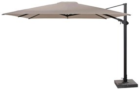 4 Seasons Outdoor Siesta PREMIUM parasol 300 cm x 300 cm, taupe, antraciet frame  Parasol    taupe weerbestendig