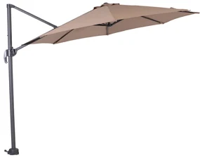 Garden Impressions Hawaii zweefparasol S Ø300 - donker grijs - taupe