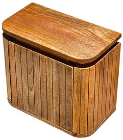 Livli Estrela toiletmeubel links met ribbelfront 40cm mangohout zonder waskom