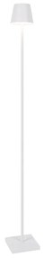 Buiten vloerlamp wit incl. LED met touch dimmer oplaadbaar - Janet