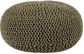 Gebreide Poef L - Army