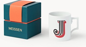 Handgemaakte beker Initials met decoratief motief