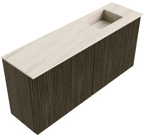 Mondiaz Joya DLux 90cm toiletmeubel shadow met wastafel faye rechts 1 kraangat meli