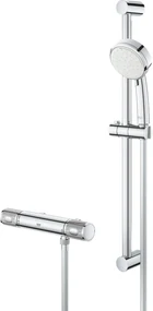 Grohe Grohtherm 1000 Performance doucheset en thermostaatkraan 12cm 2 straalsoorten chroom