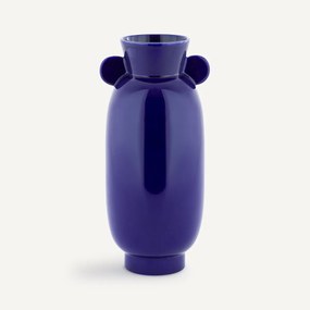 Vaas in blauw keramiek, Onega