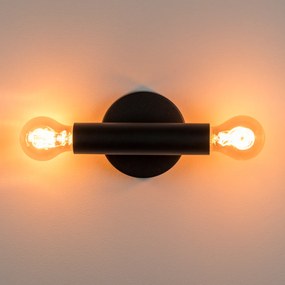 Zuiver Hawk Design Wandlamp Mat Zwart