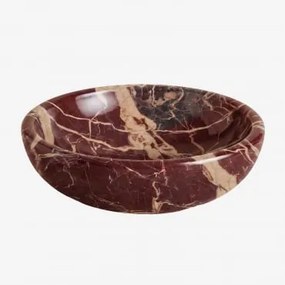 Ronde Wastafel Ø40 Cm Van Natuurlijk Steen Eskel Rood Marmer Cherry Gold - Sklum
