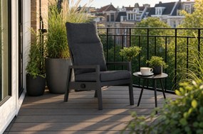 Verstelbare Tuinstoel Aluminium Grijs-antraciet Lifestyle Garden Furniture Venice
