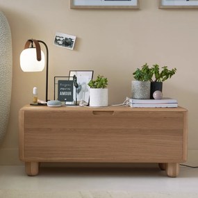 Bank/opbergkist in eiken en fineer, Piero