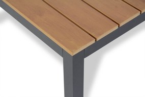 Stoel en Bank Loungeset 5 personen Aluminium/polywood Grijs  Domani Furniture Roseto