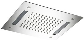 Hotbath Mate M174 inbouw hoofddouche met LED vierkant 30cm geborsteld nikkel