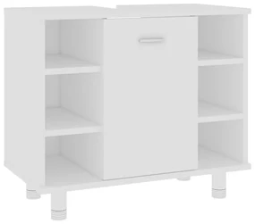 vidaXL Badkamerkast 60x32x53,5 cm spaanplaat wit