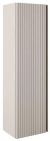 Saniclass Prime Blend Hoge Kast - 120x34.5x27.5cm - 1 deur - mat cotton (beige) - MDF ARES_HIGH_CABINET_Cotton