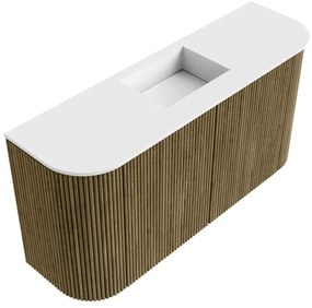 Mondiaz Joya 85cm toiletmeubel ronding links/rechts dusk met wastafel faye midden 1 kraangat talc