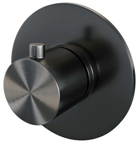Brauer Gunmetal Edition inbouwthermostaat rond gunmetal geborsteld PVD