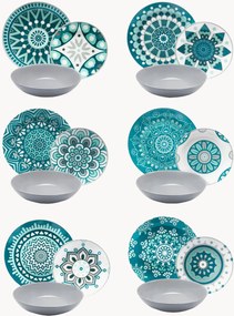 Serviesset Mandala, 6 personen, 18-delig