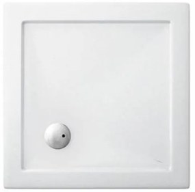Crosswater Showertray douchebak - 80x80x4cm - vierkant - acryl - glans wit ST000S800