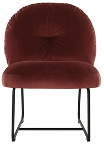 Must Living Bouton Fluwelen Design Fauteuil Brick