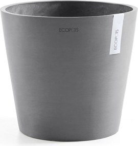 Ecopots bloempot Amsterdam 25 - Rond - Grey - Diameter 25 x H22 cm