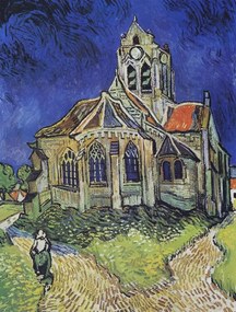 Kunstreproductie The Church at Auvers-sur-Oise, 1890, Vincent van Gogh