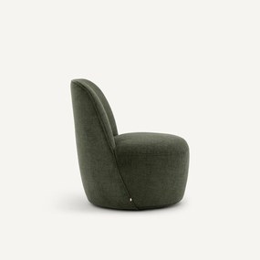 Draaibare fauteuil, in polyester, ROSEBURY, ontwerp Emmanuel Gallina