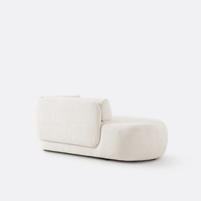 Longchair links, dik fluweel, Méridiano