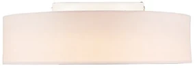 Stoffen Plafondlamp roze 40 cm incl. LED - Drum LED Modern rond Binnenverlichting Lamp