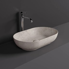 Rak Skin ovale waskom 55x35cm beige beton