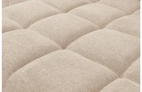 Goossens Excellent Bank Kubus - 30 X 30 Cm Stiksel wit, stof, 1,5-zits, modern design met chaise longue rechts
